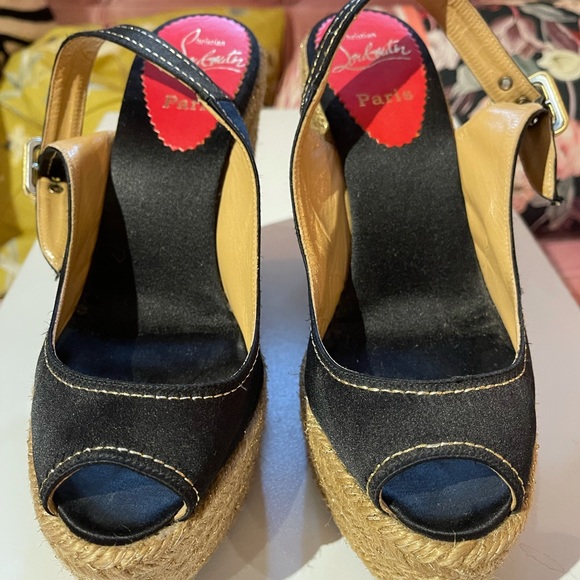Christian LOUBOUTIN platform espadrilles. - Picture 1 of 6